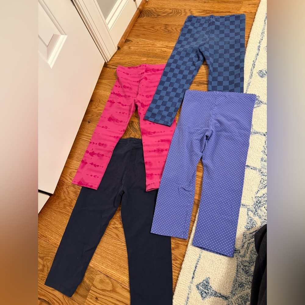 Tea Collection Size 7 Cropped Leggings Bundle of 4 pairs - Picture 11 of 11